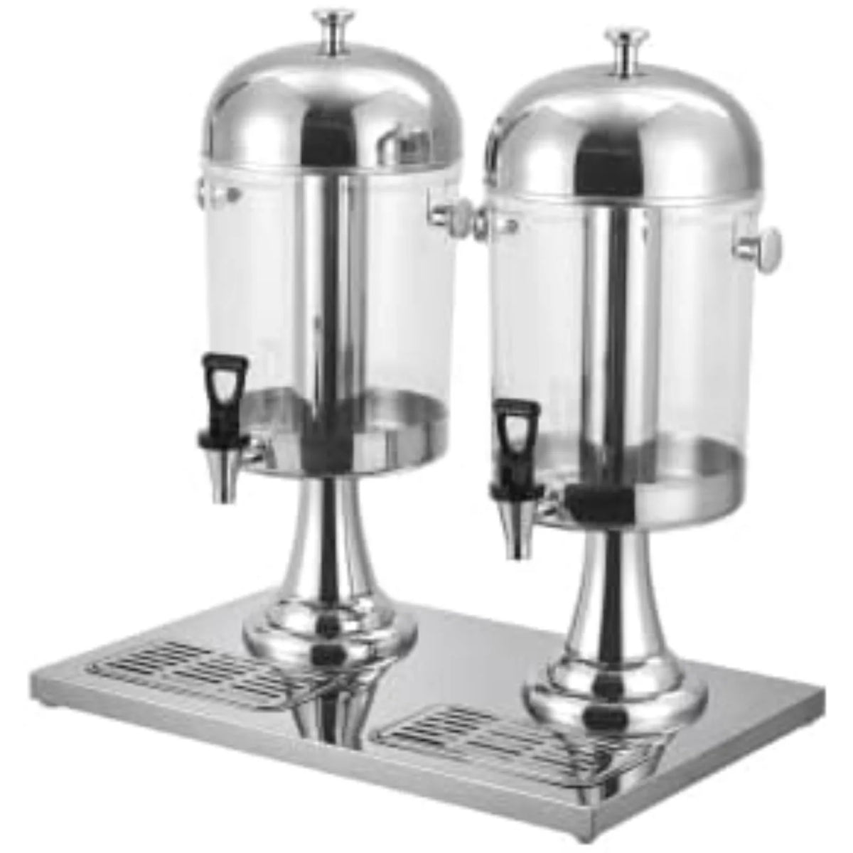 Double-Head Stainless Steel Drinks Dispenser, Two Tanks