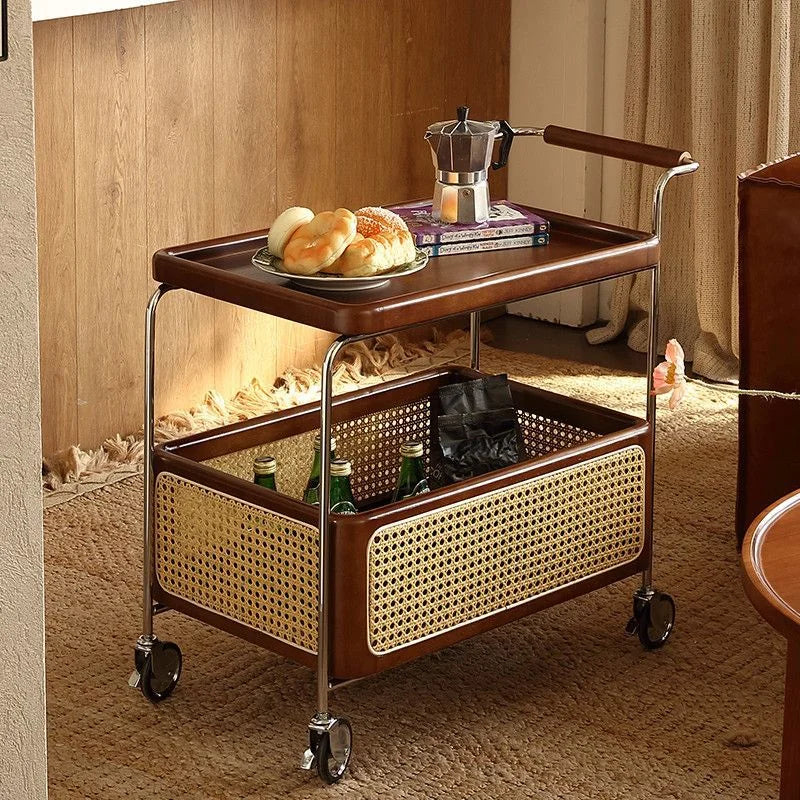 Brown Wood Bar Cart, Luxury Design