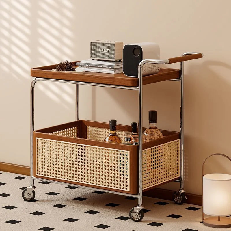 Brown Wood Bar Cart, Luxury Design