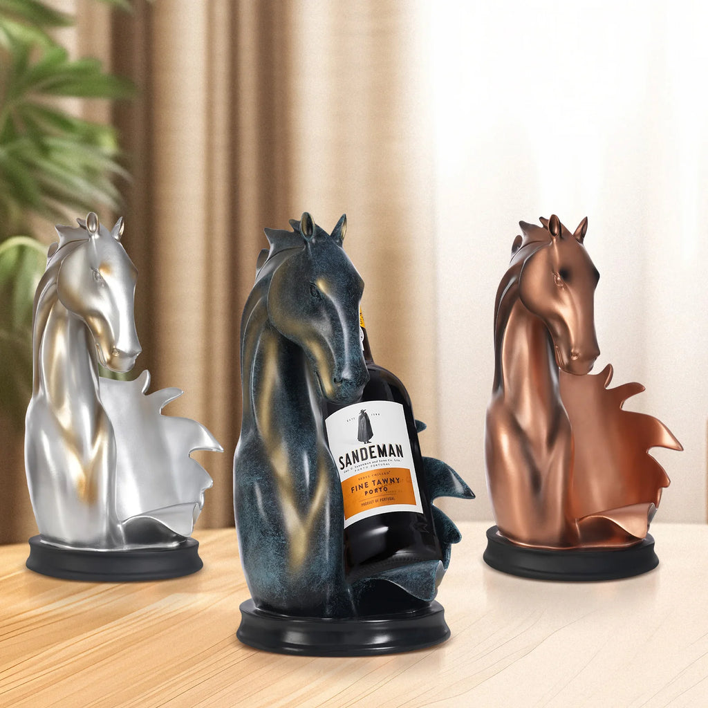 Horse Statue Wine Rack, Bottle Holder