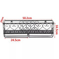 Wall-Mounted Wine Rack with Glass Holder, Bronze