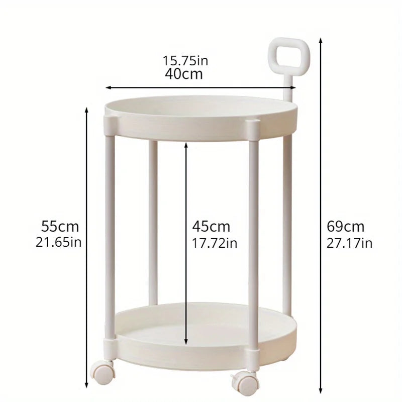 Elegant Two-Tier Drinks Trolley