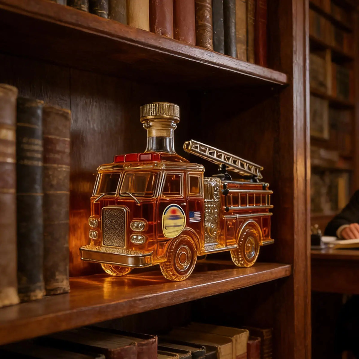 Fire Truck Glass Whisky Decanter