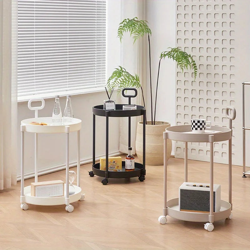 Elegant Two-Tier Drinks Trolley