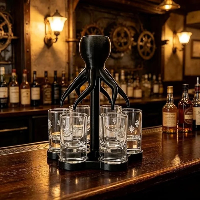 Octopus Shot Dispenser, 6 or 8 Mouths