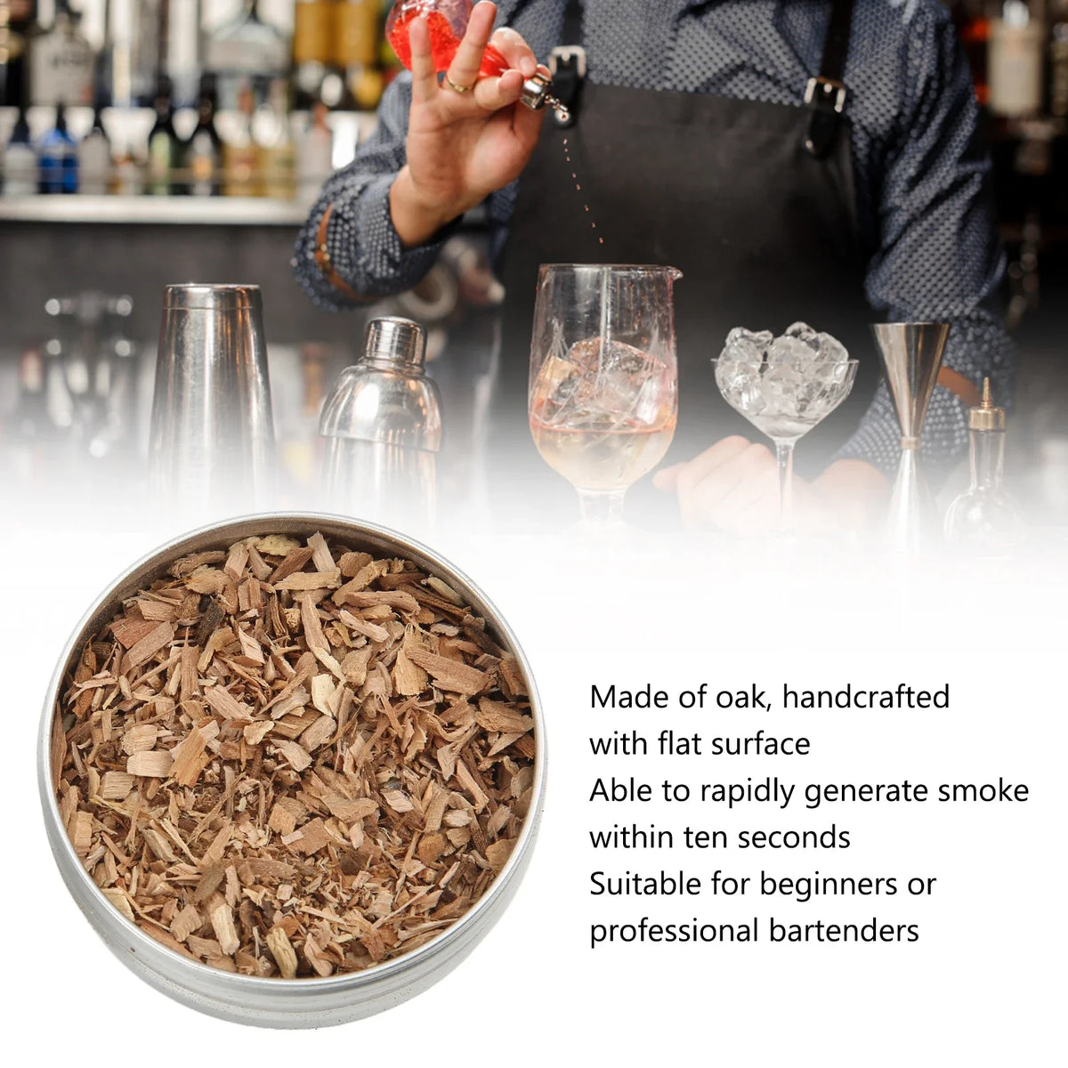 Whisky Cocktail Smoker Kit, 4 Wood Chip Flavours
