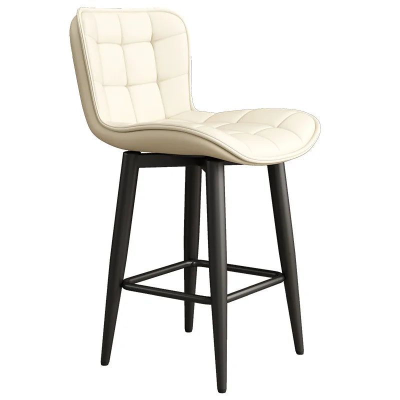 Leather Bar Chair, Swivel, High Back