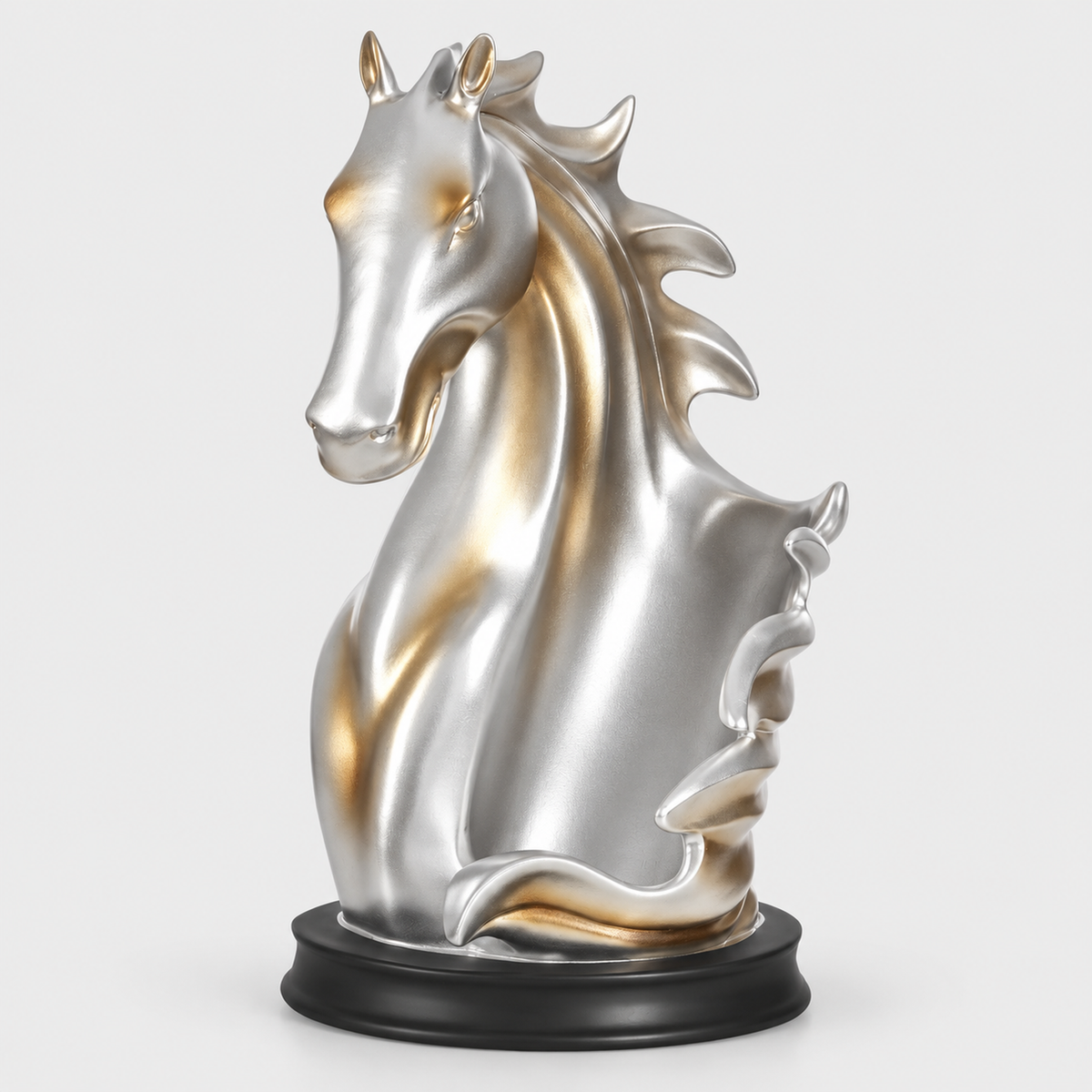 Horse Statue Wine Rack, Bottle Holder — product on light grey background