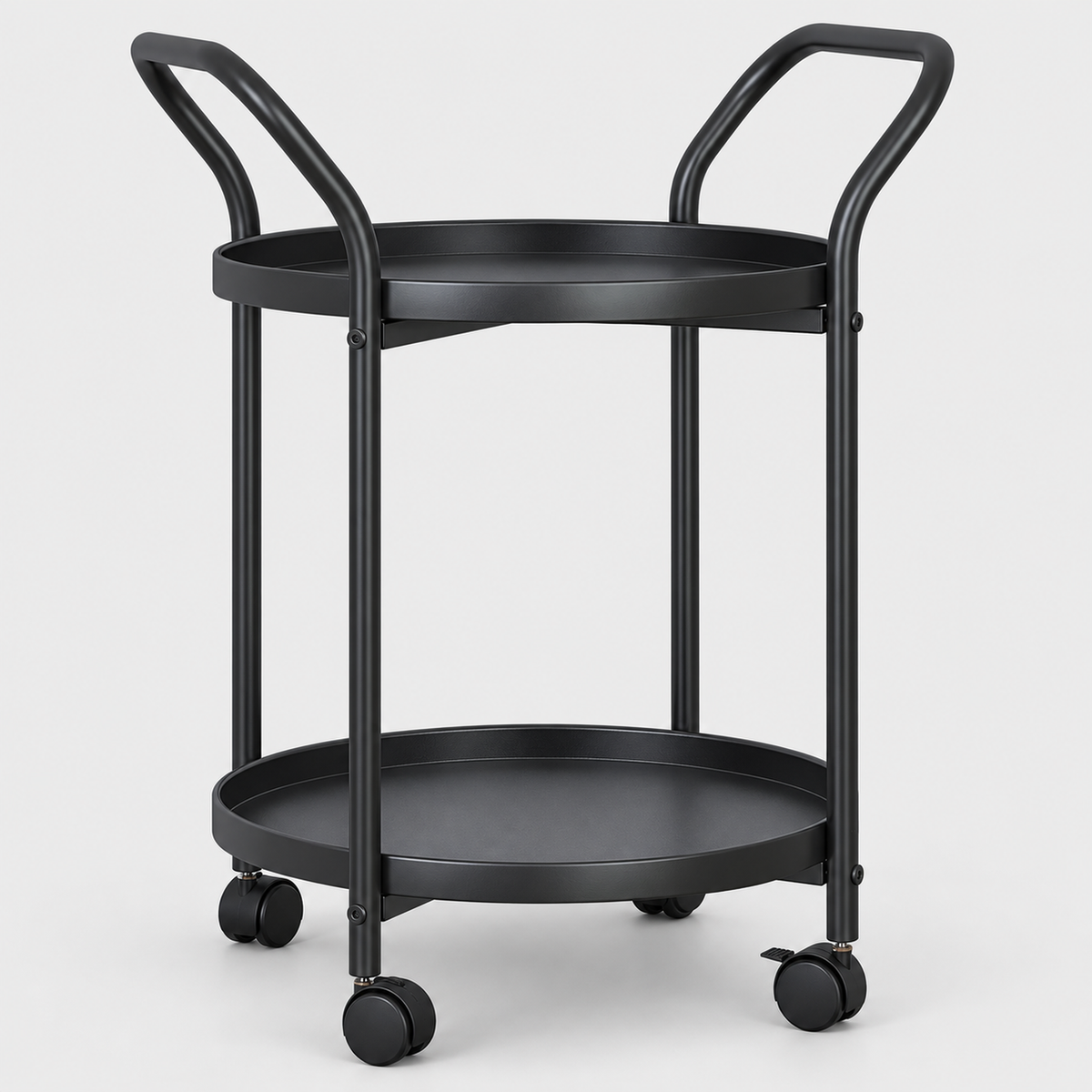 Nordic Mini Drinks Trolley Table on a light grey background
