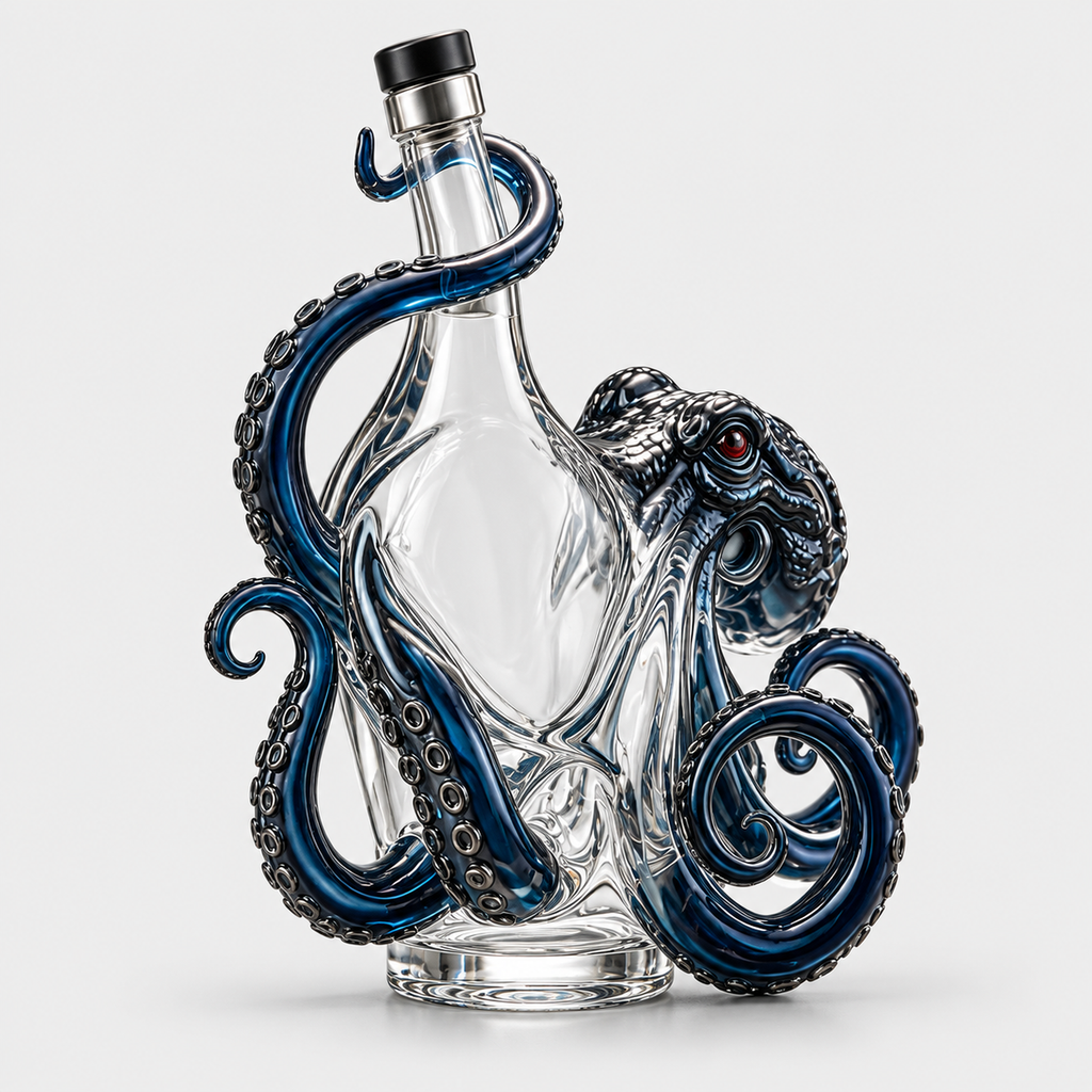 Tentacle Octopus Glass Decanter